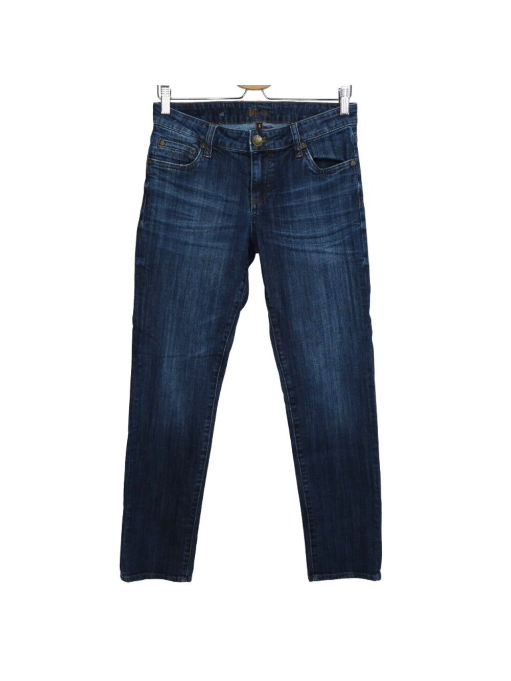 Kut from the Kloth Women 6 Straight Leg Denim Blue Jeans Pants Style KP494MS1N